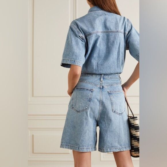 AGOLDE Rio Zora Denim Playsuit - Mid denim - Picture 6 of 13